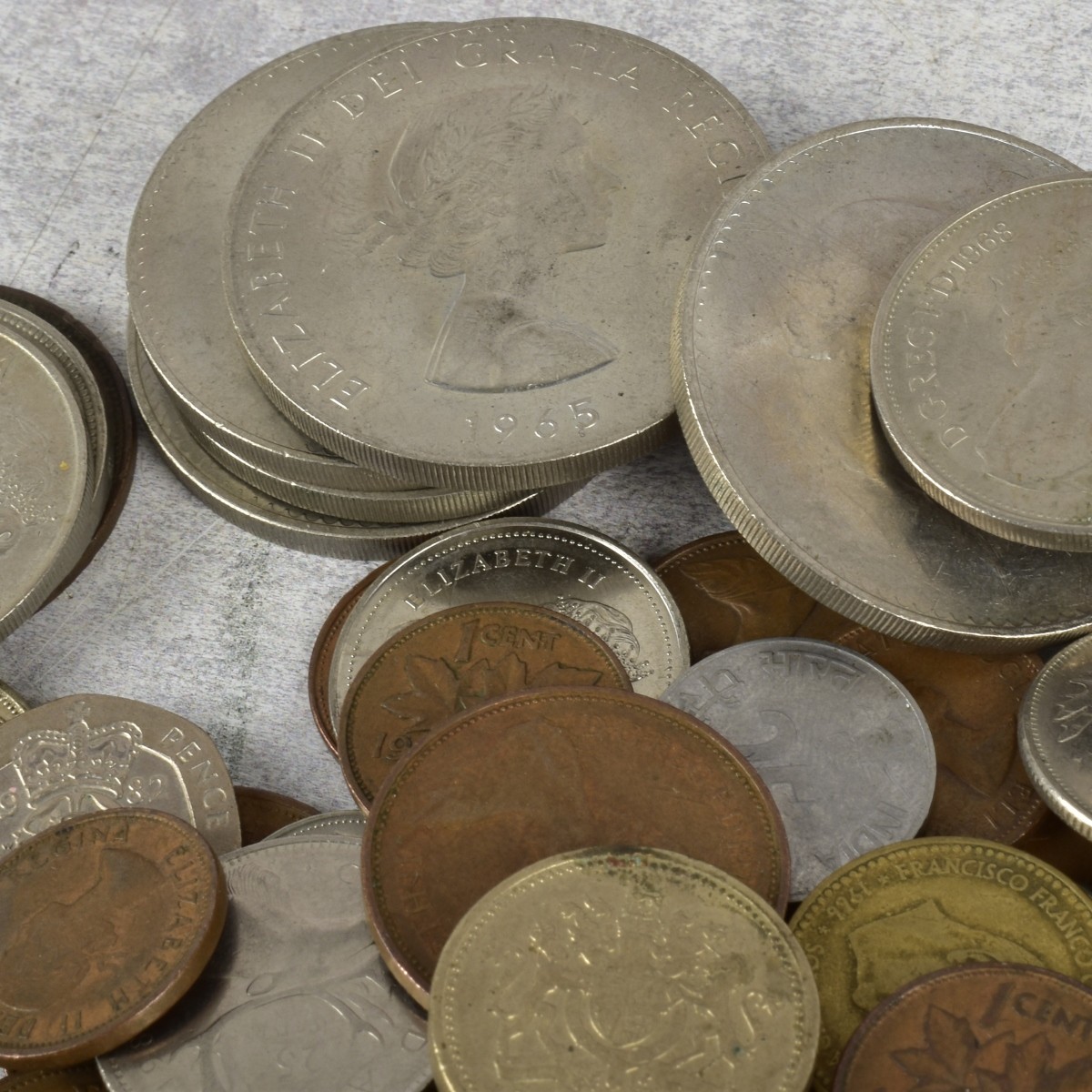 Lot of Assorted Foreign Coins
