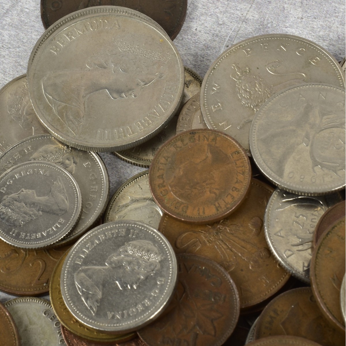 Lot of Assorted Foreign Coins