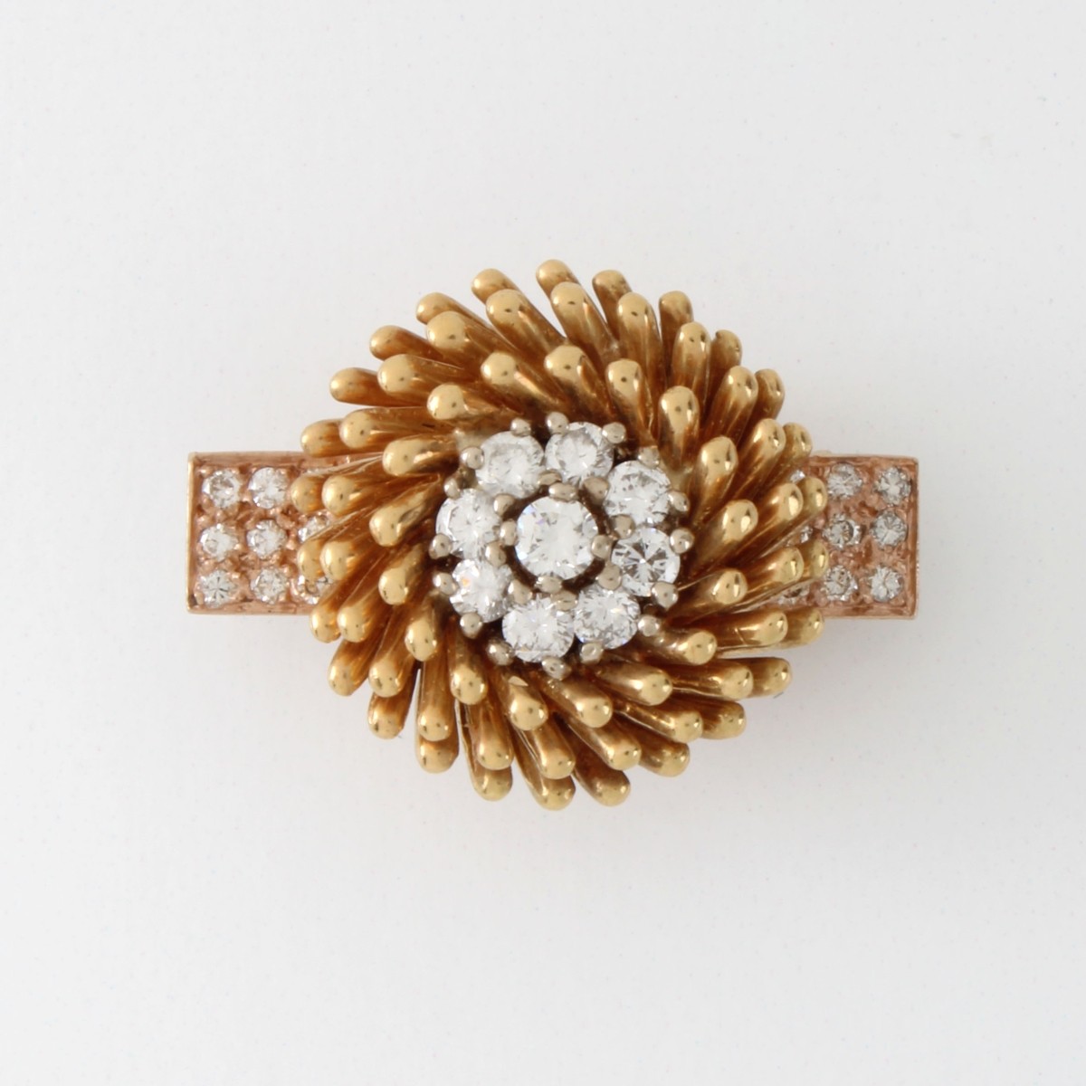 Diamond and 14K Pin