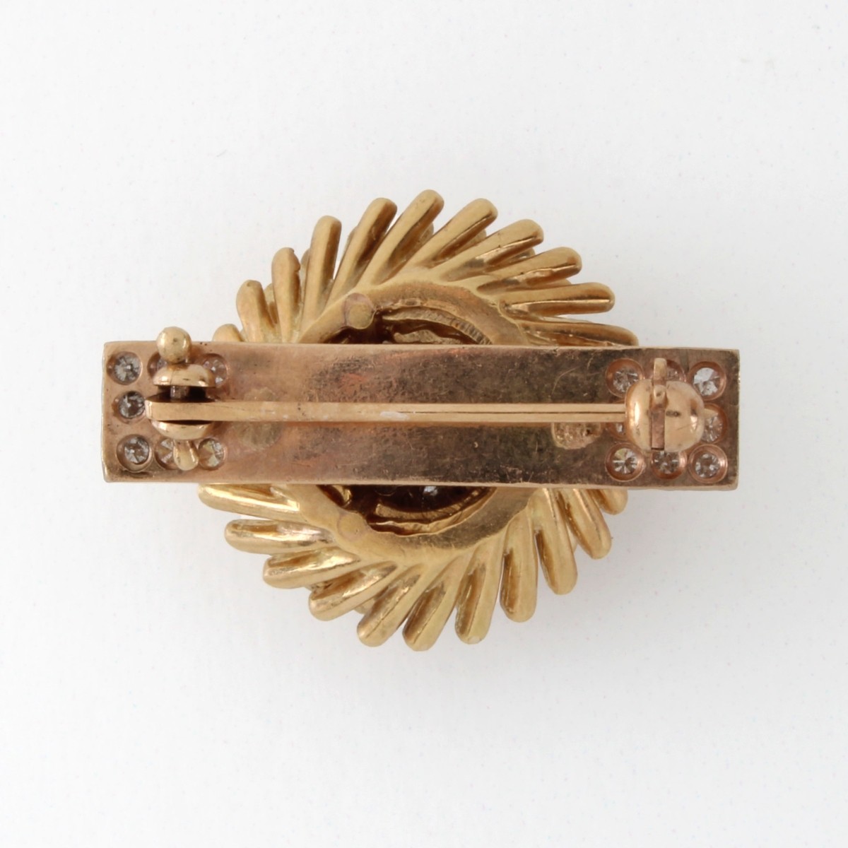 Diamond and 14K Pin