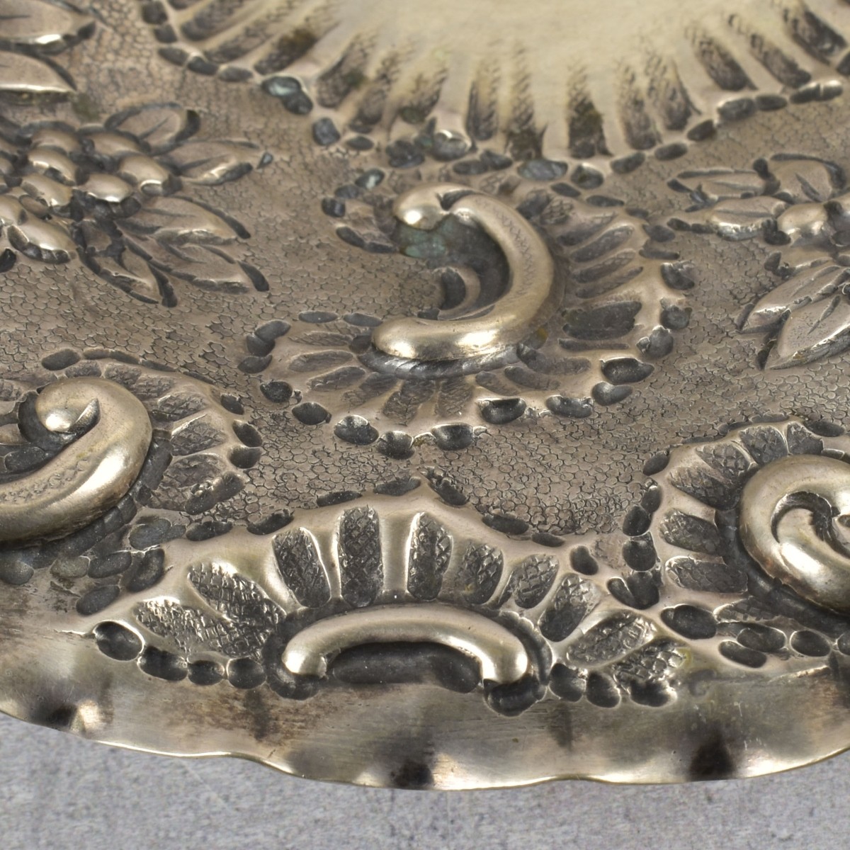 19th Century German 800 Silver Dish