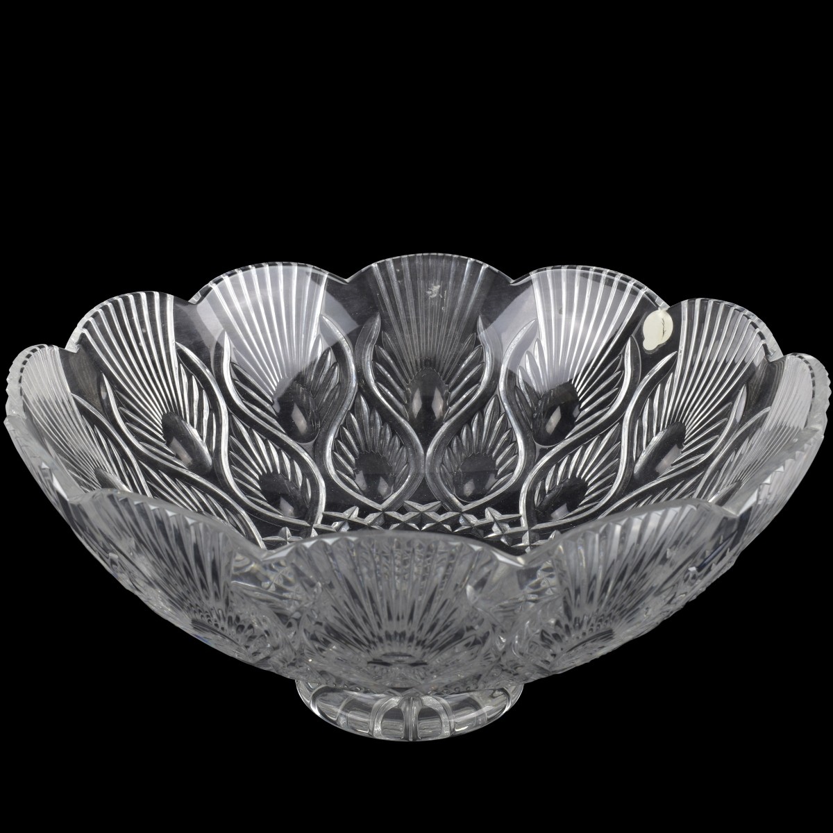 Waterford "Peacock" Crystal Bowl