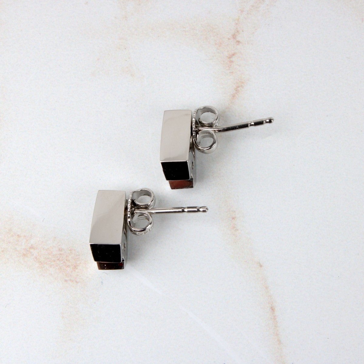 Diamond and Platinum Earrings