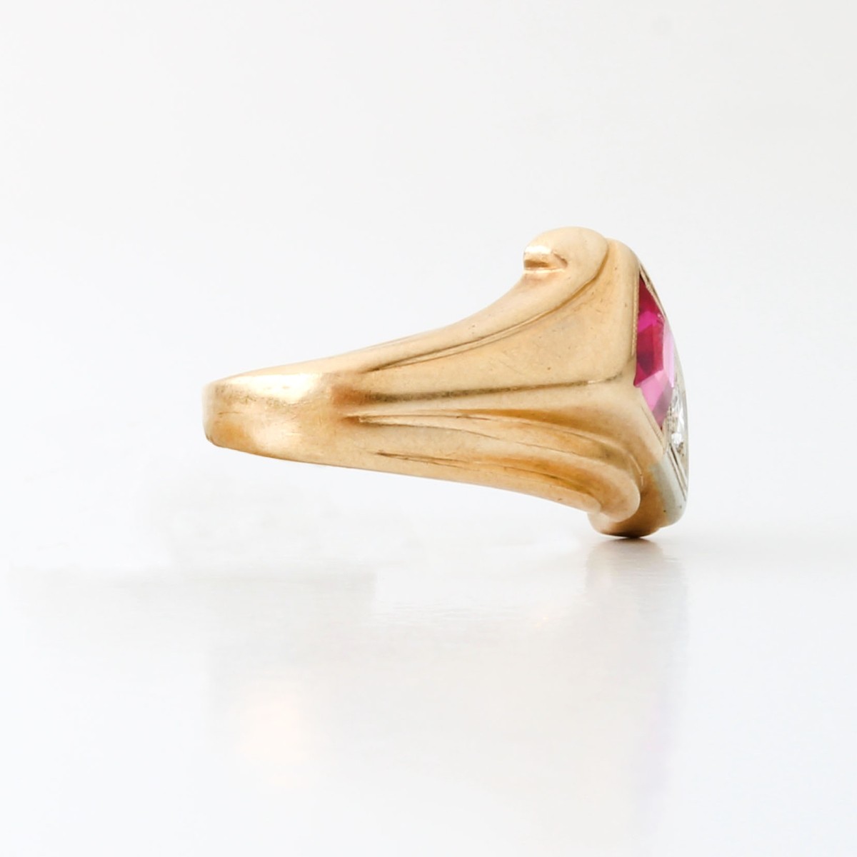 Diamond, Ruby and 14K Ring