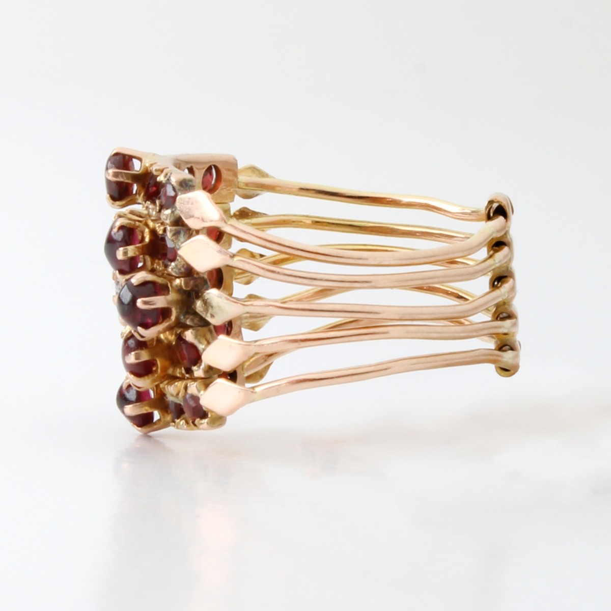 Diamond, Tourmaline and 14K Ring