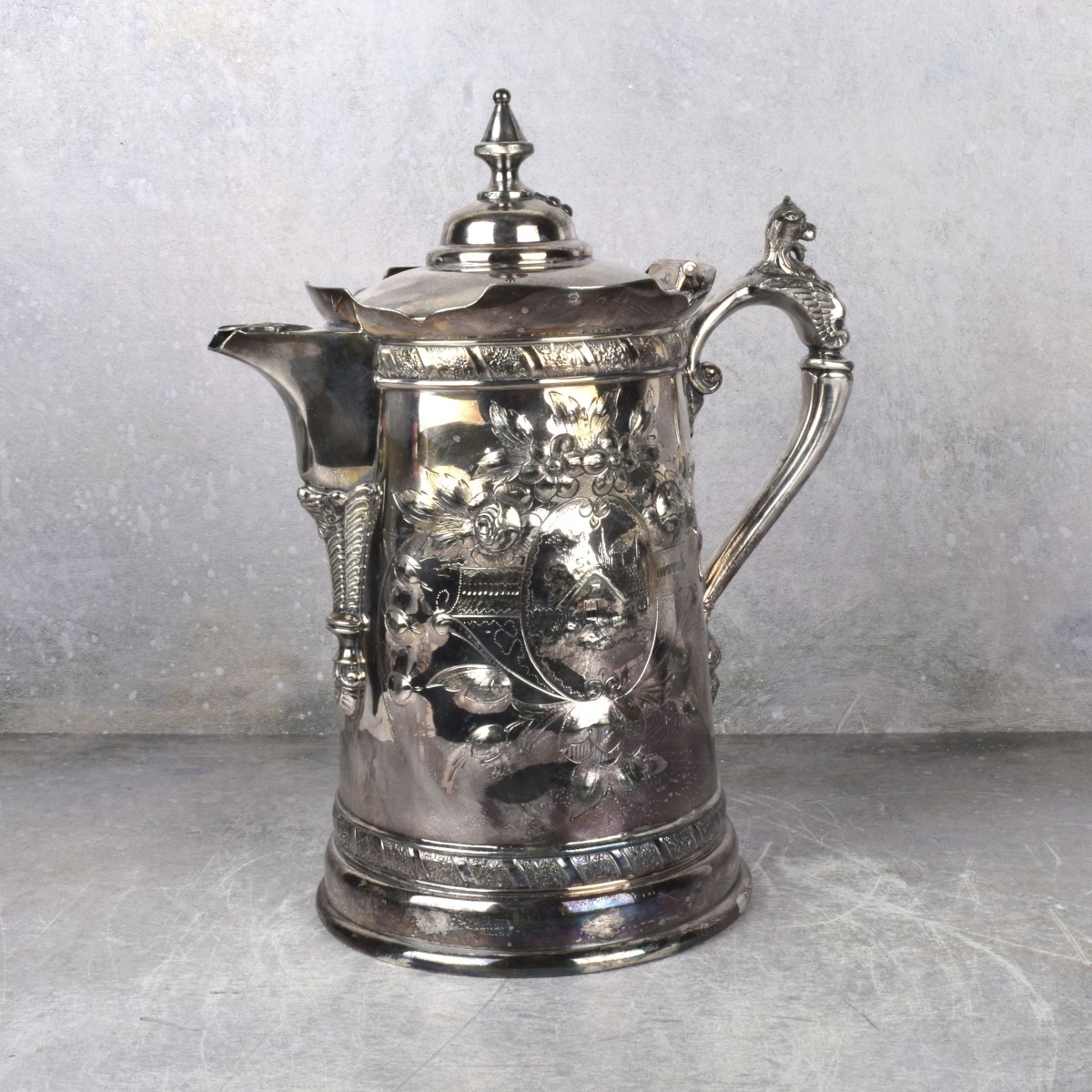 Large 19th Century Holmes and Son Pitcher