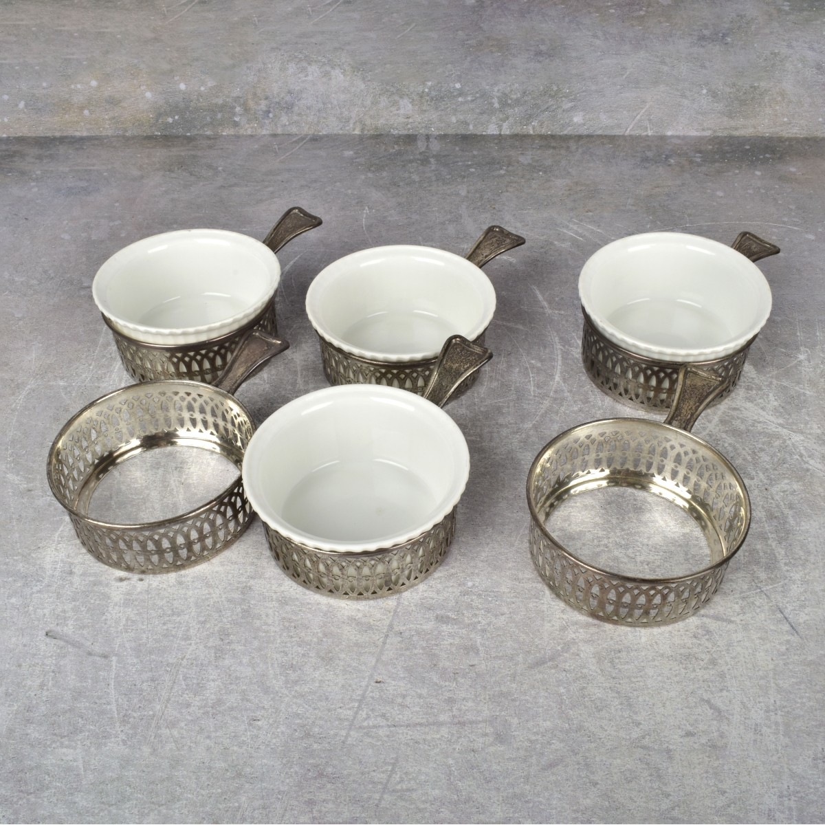 Sterling Silver Ramekin Holders