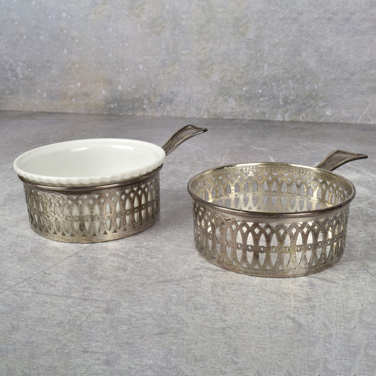 Sterling Silver Ramekin Holders