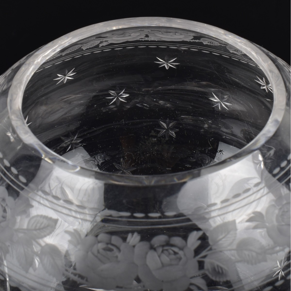 Antique Sinclaire Cut Glass Teapot