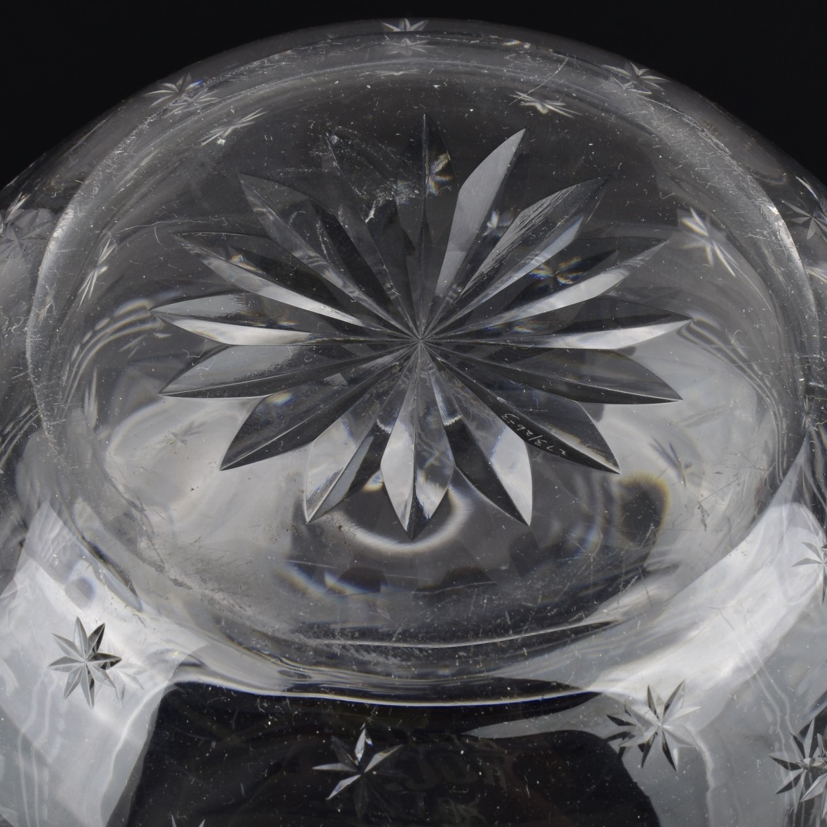 Antique Sinclaire Cut Glass Teapot