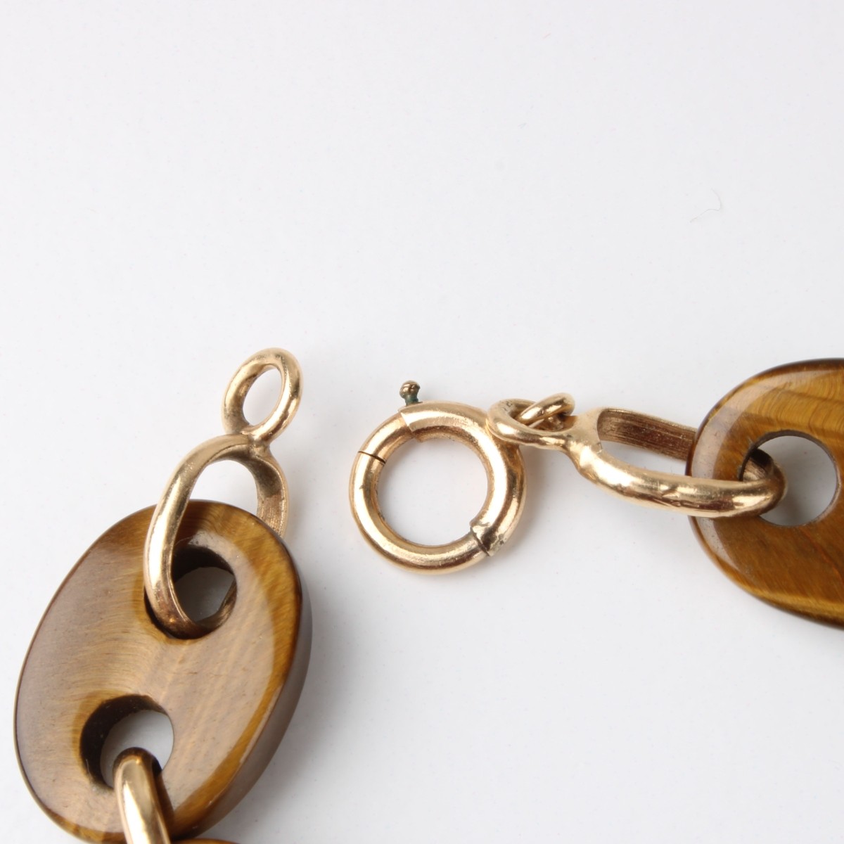 Tiger Eye and 14K Bracelet