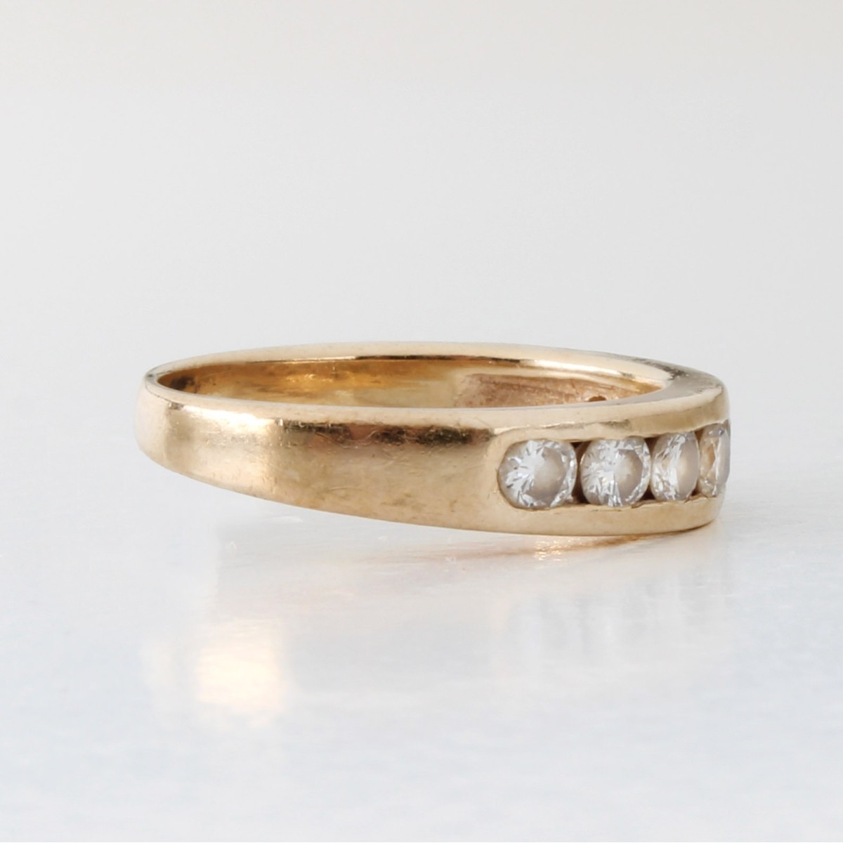 Diamond and 14K Band