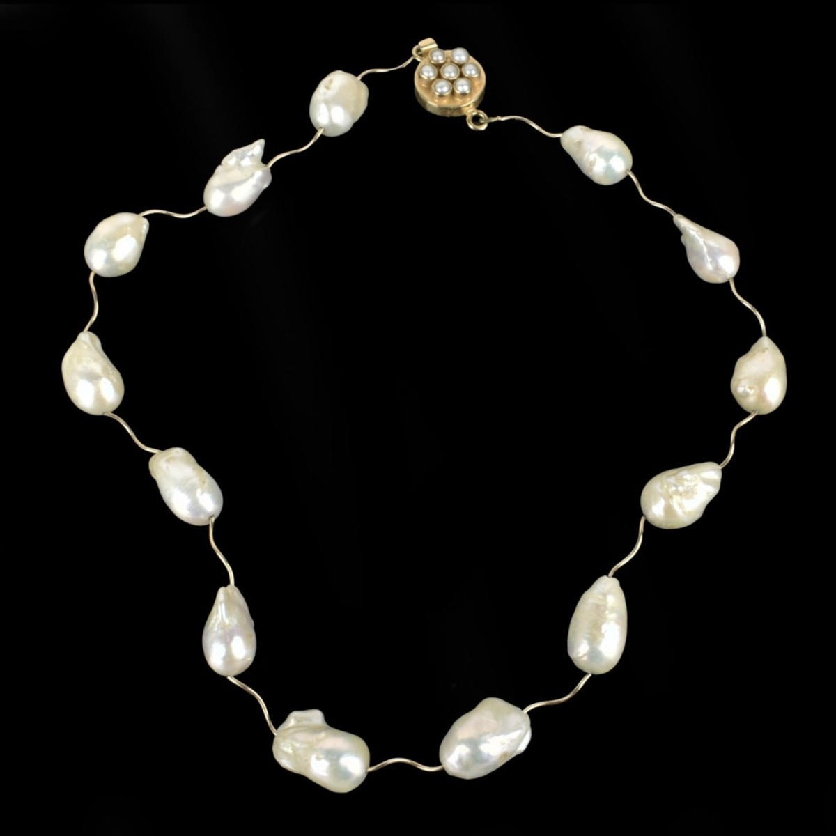 Pearl and Vermeil Necklace & Earrings