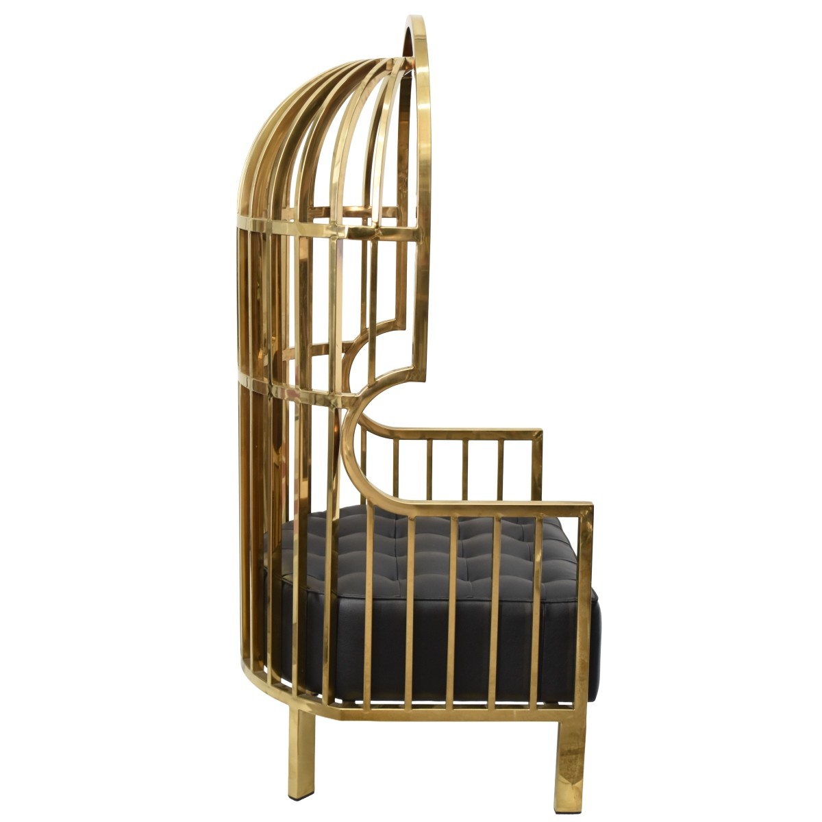 Vintage Pair of Brass Birdcage Chairs