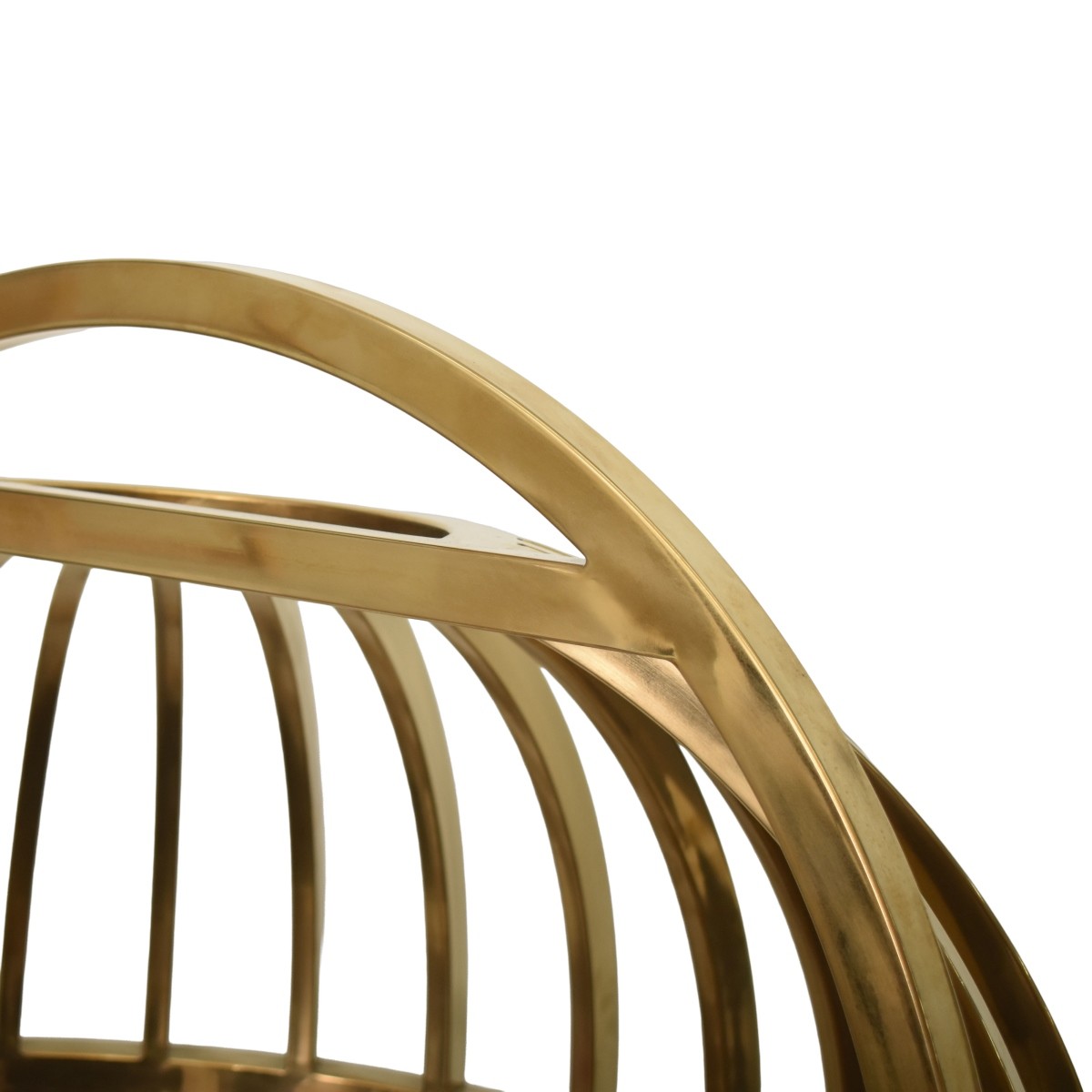 Vintage Pair of Brass Birdcage Chairs