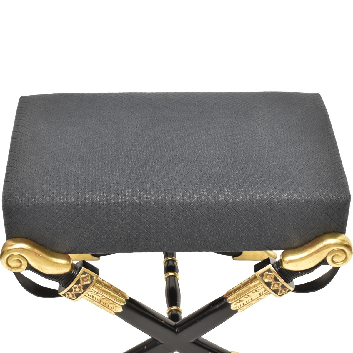 Vintage Empire Style Ottoman