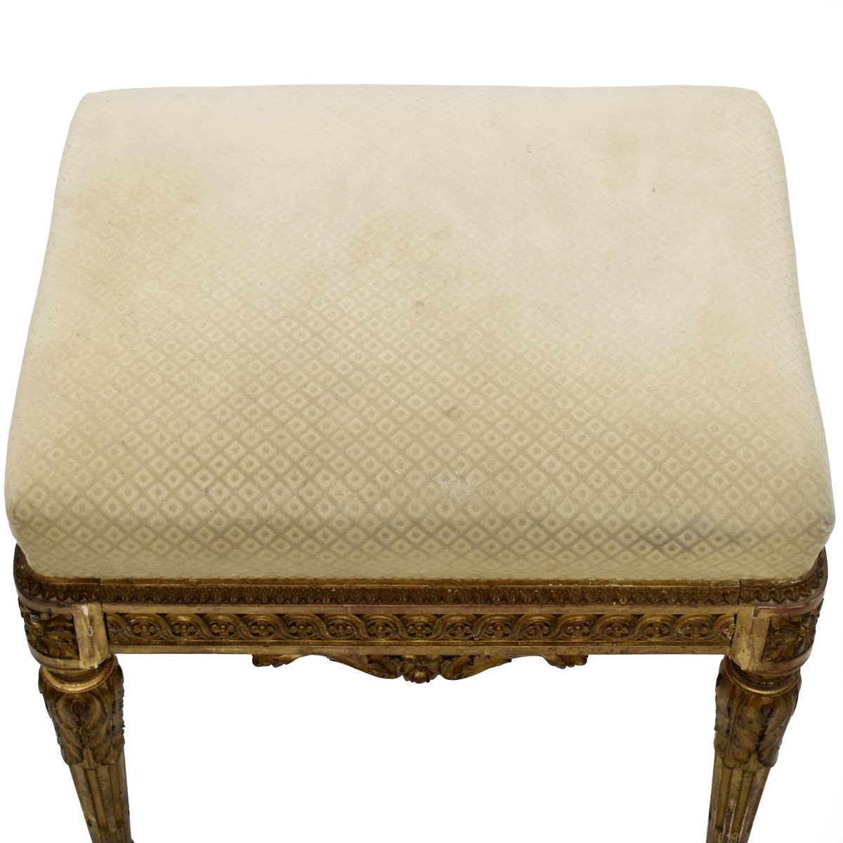 Gilt Wood Bench