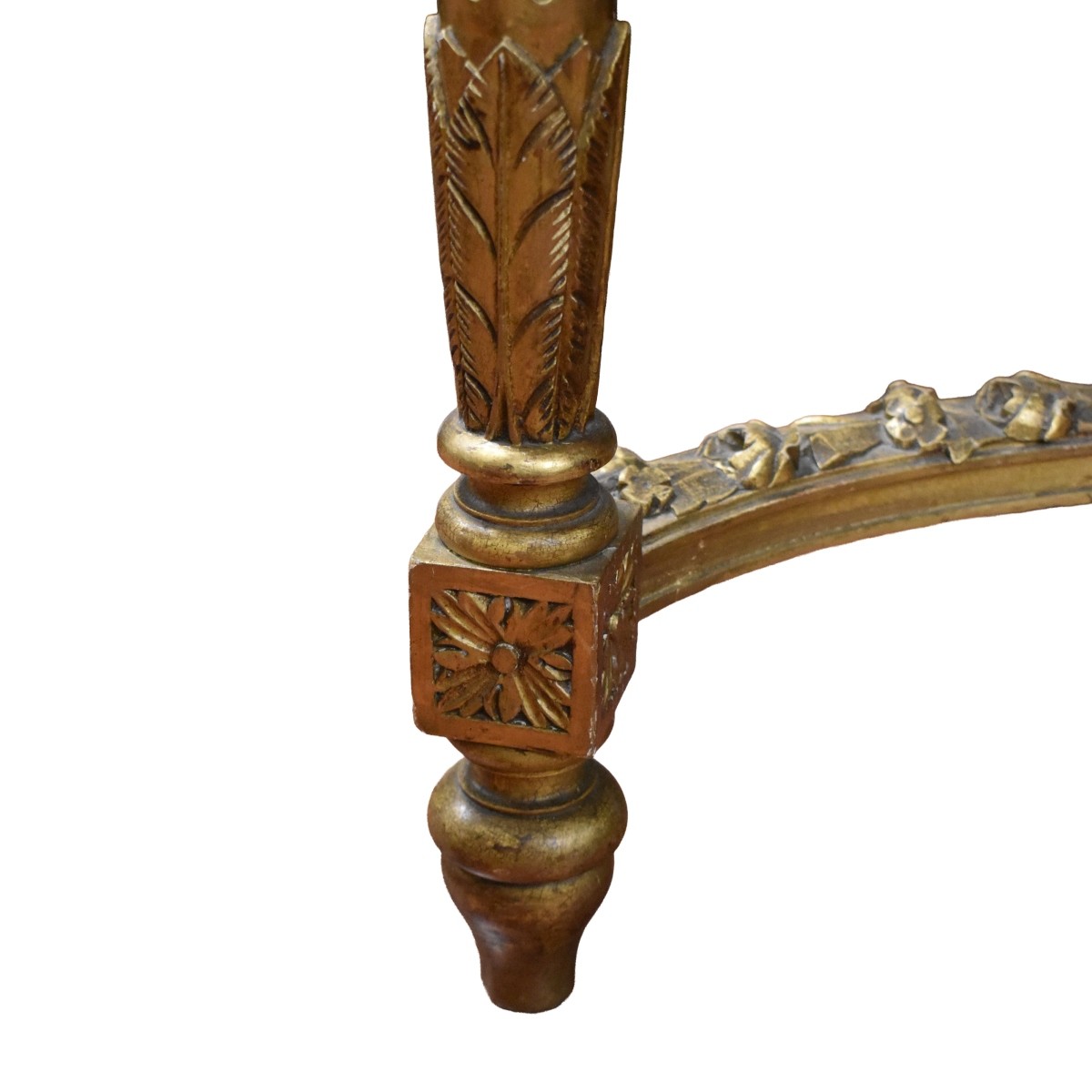 Gilt Wood Marble Top Table
