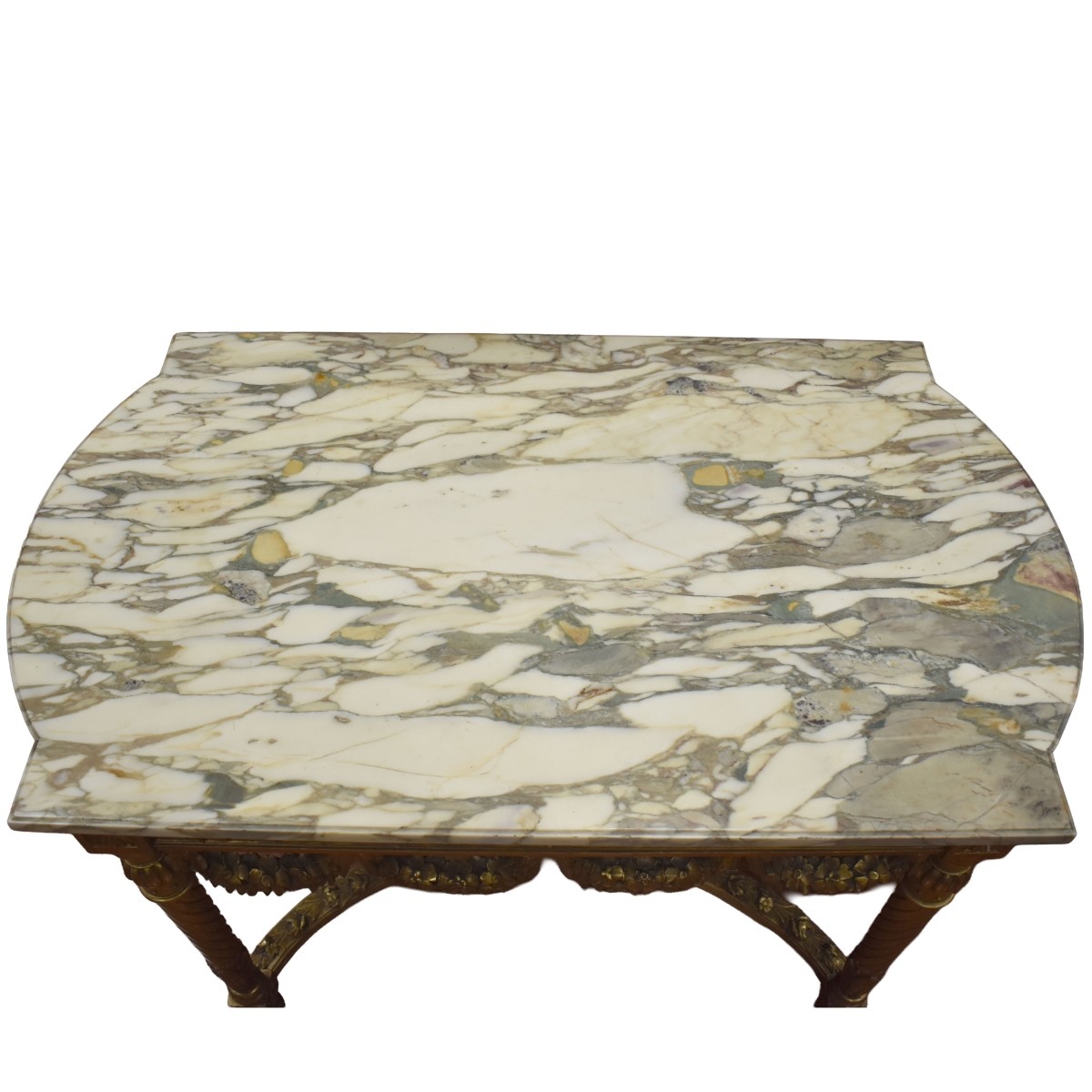Gilt Wood Marble Top Table