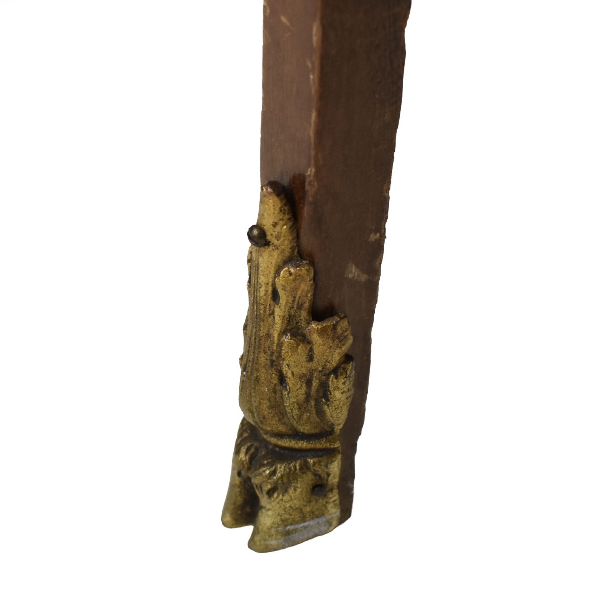 Vintage Inlaid Wood Console Table