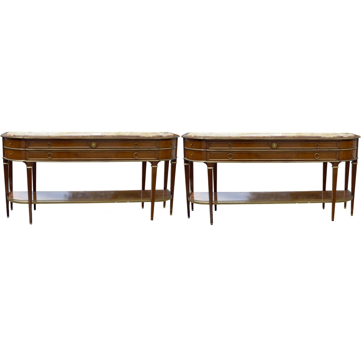 Louis XVI Style Marble Top Tables