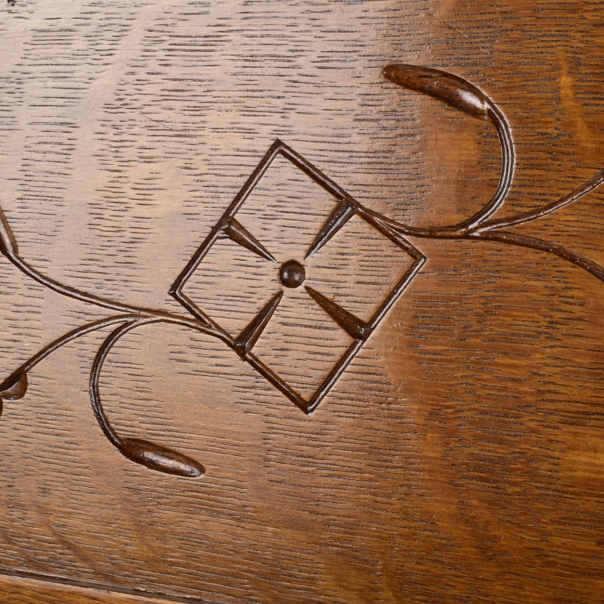 Victorian American Oak Magazine Rack