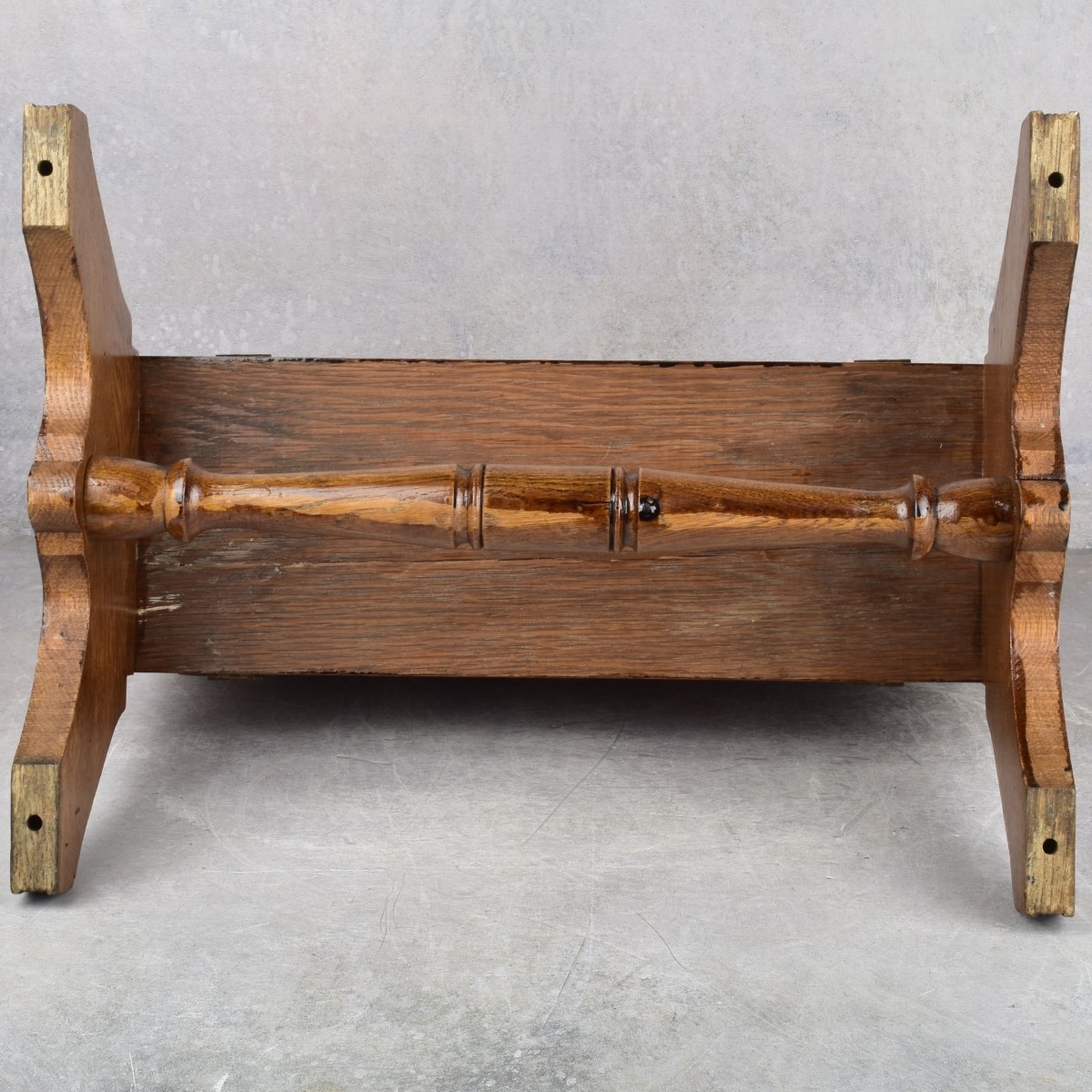 Victorian American Oak Magazine Rack