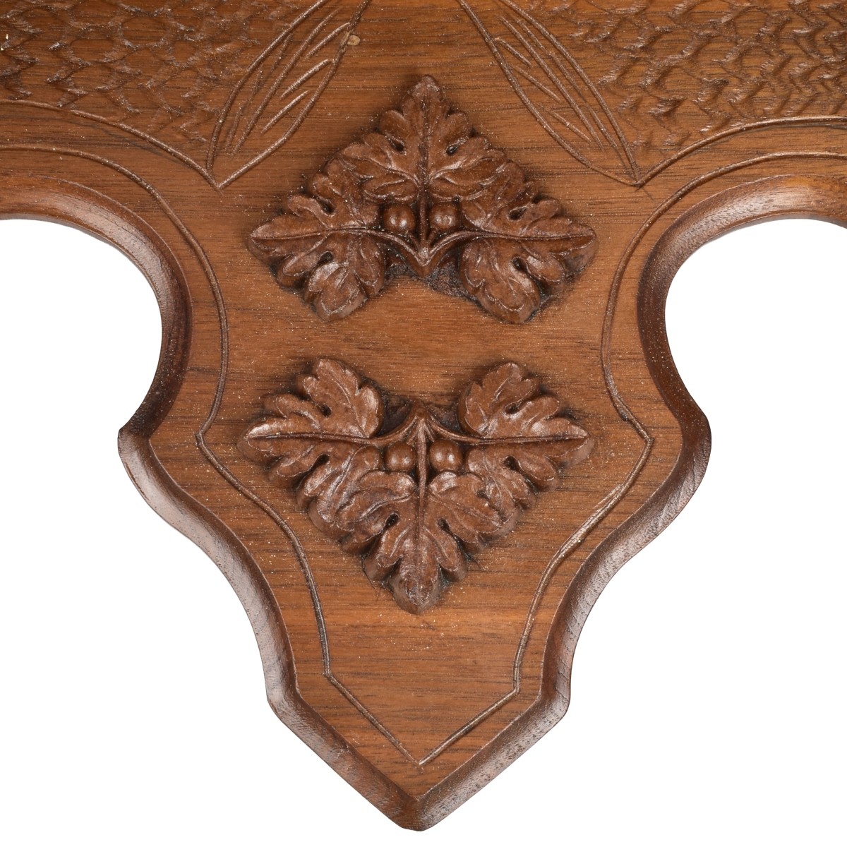 Antique French Carved Oak Wall Shelf