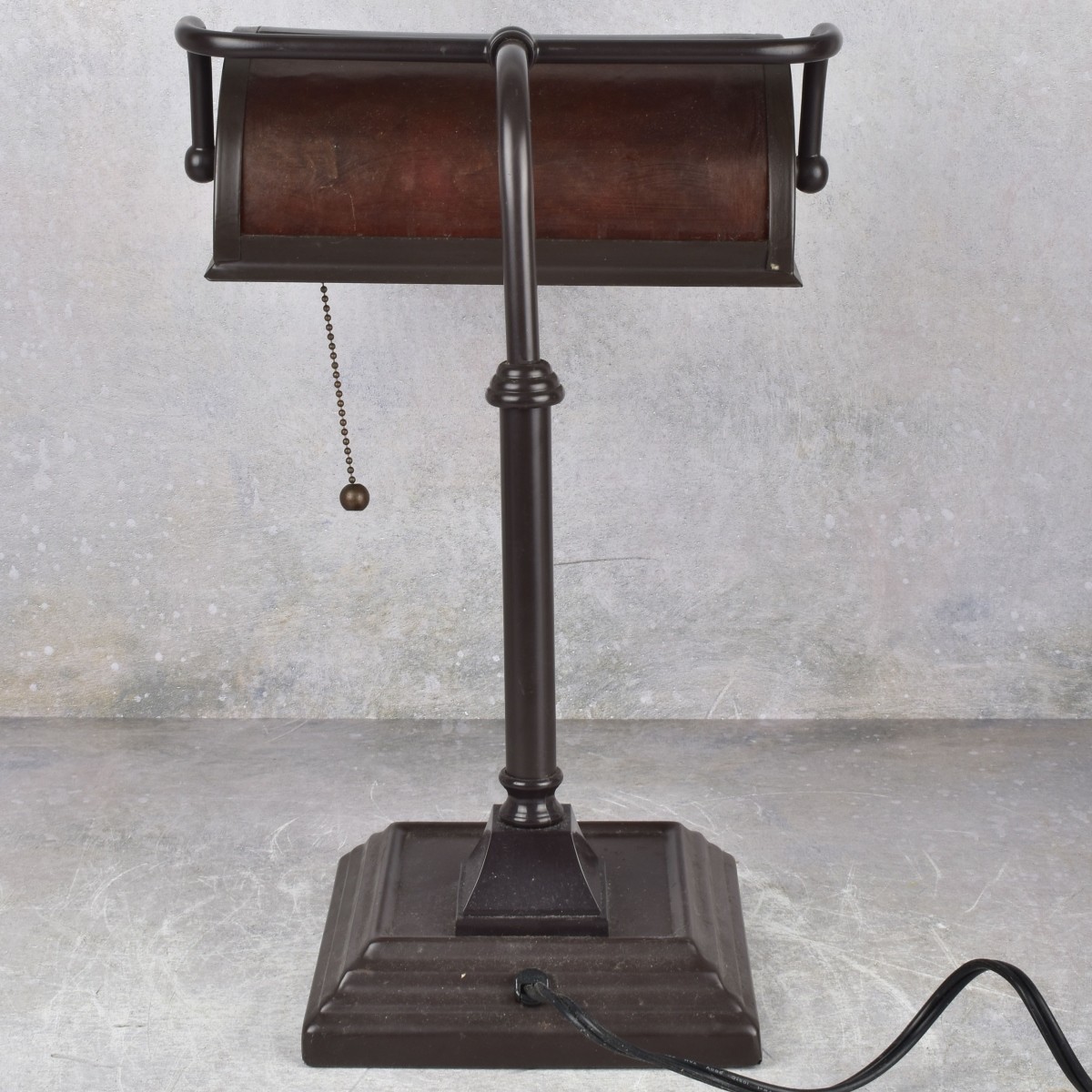 Mid-century Metal Bankers Desk Lamp