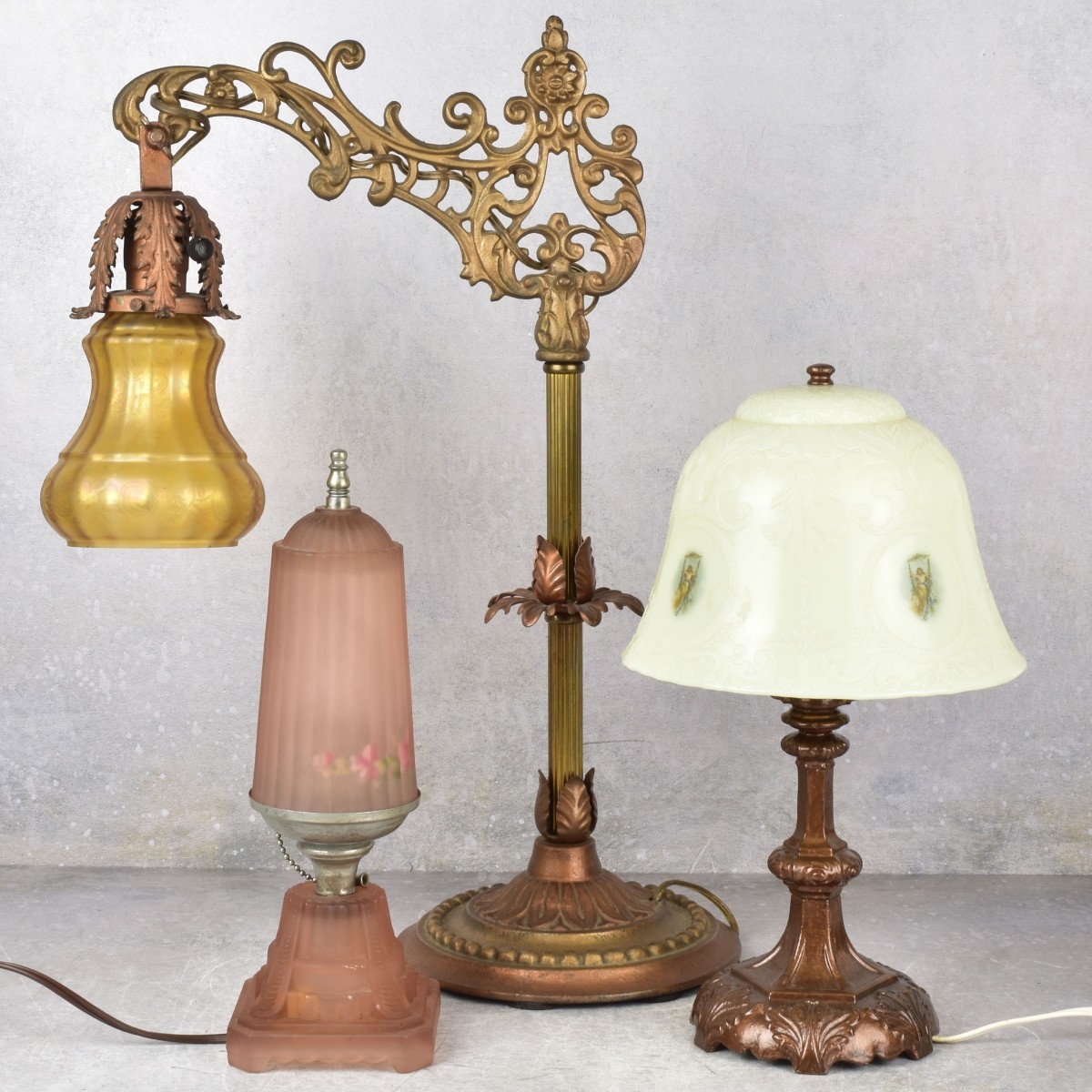 Vintage Boudoir Table Lamps