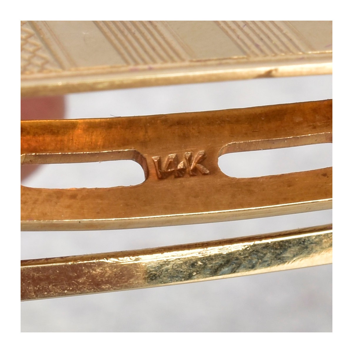 Men's 14 Karat Yellow Gold Belt Buckle