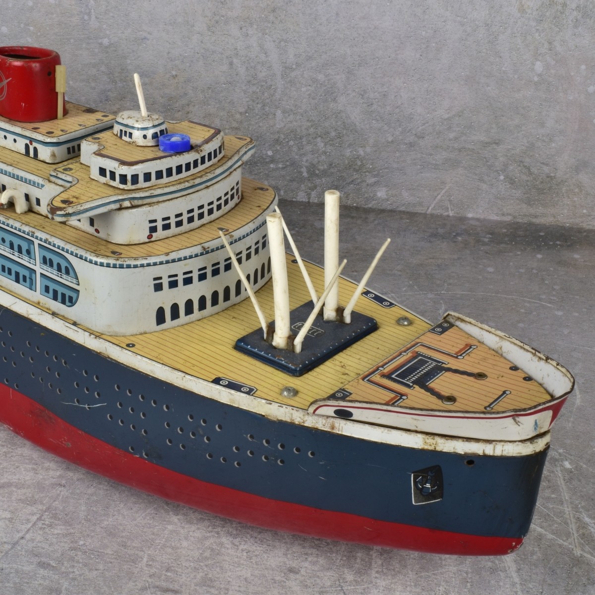 Lithograph and Die Cut Tin Ocean Liners