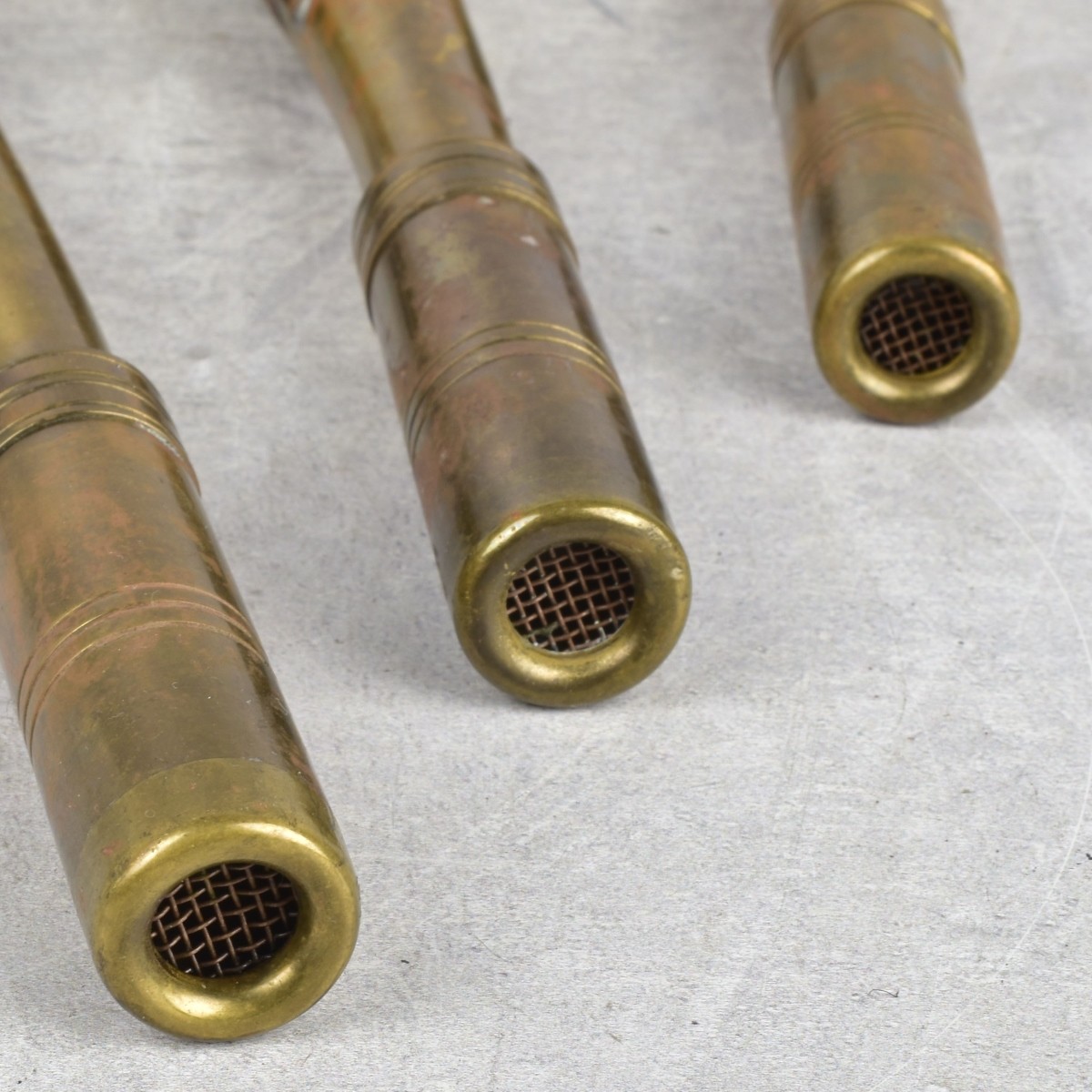 Copper Hunting Horns and Brass Bell