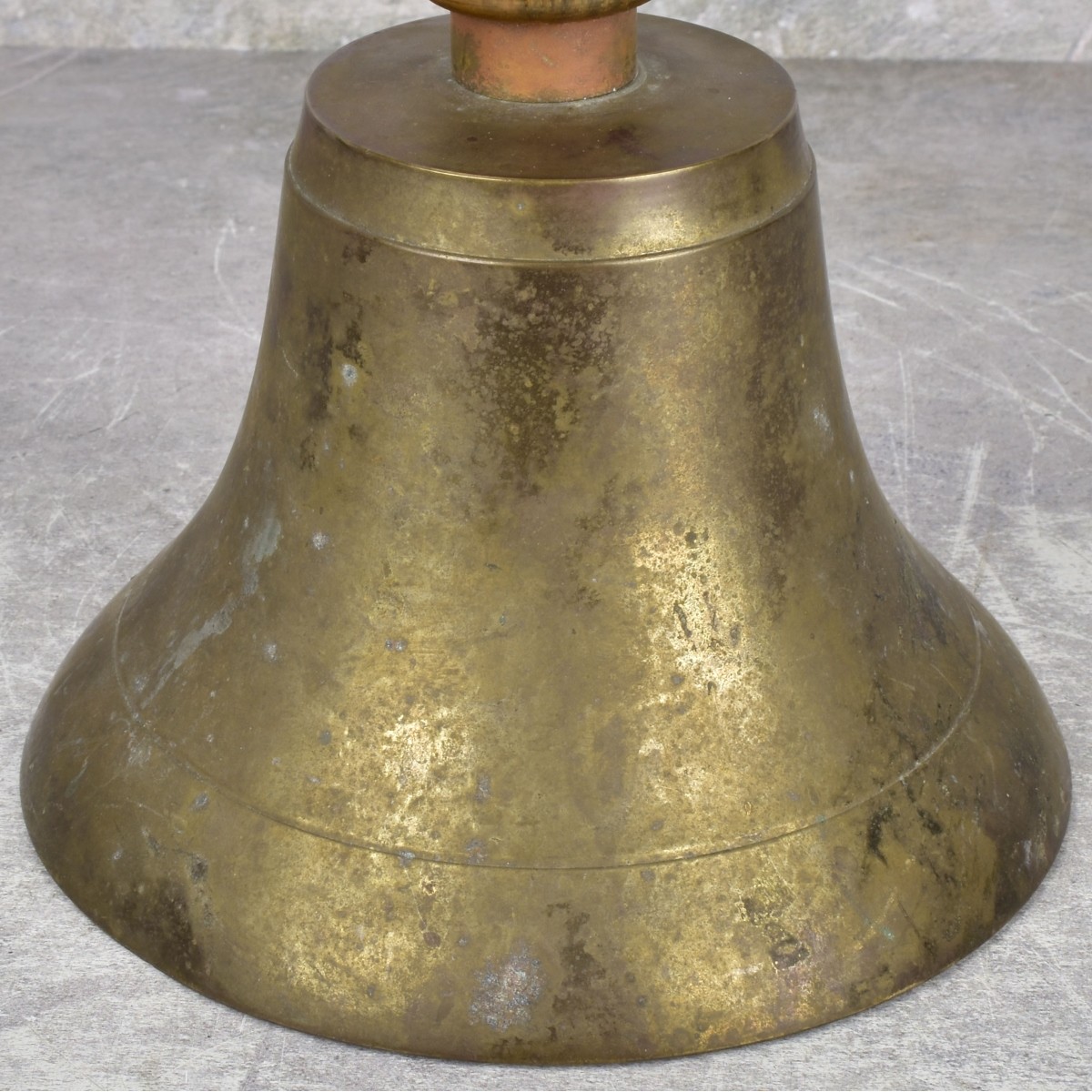 Copper Hunting Horns and Brass Bell