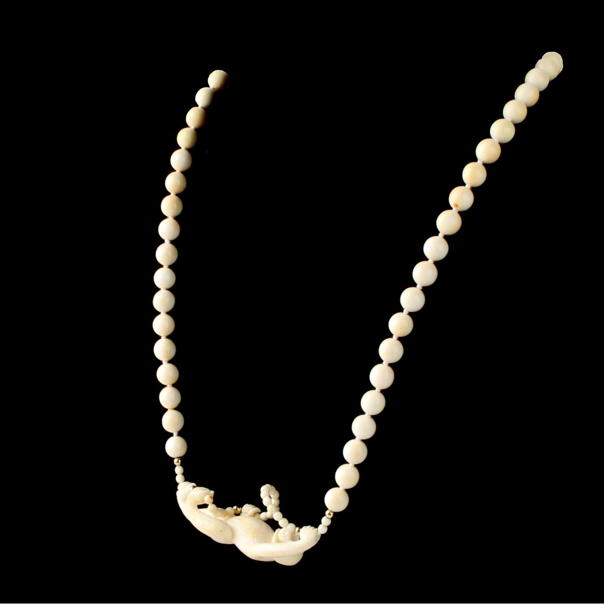 Carved Monkey Necklace