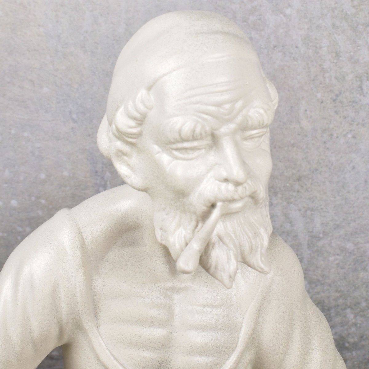 Vintage Dresden Bisque Fisherman