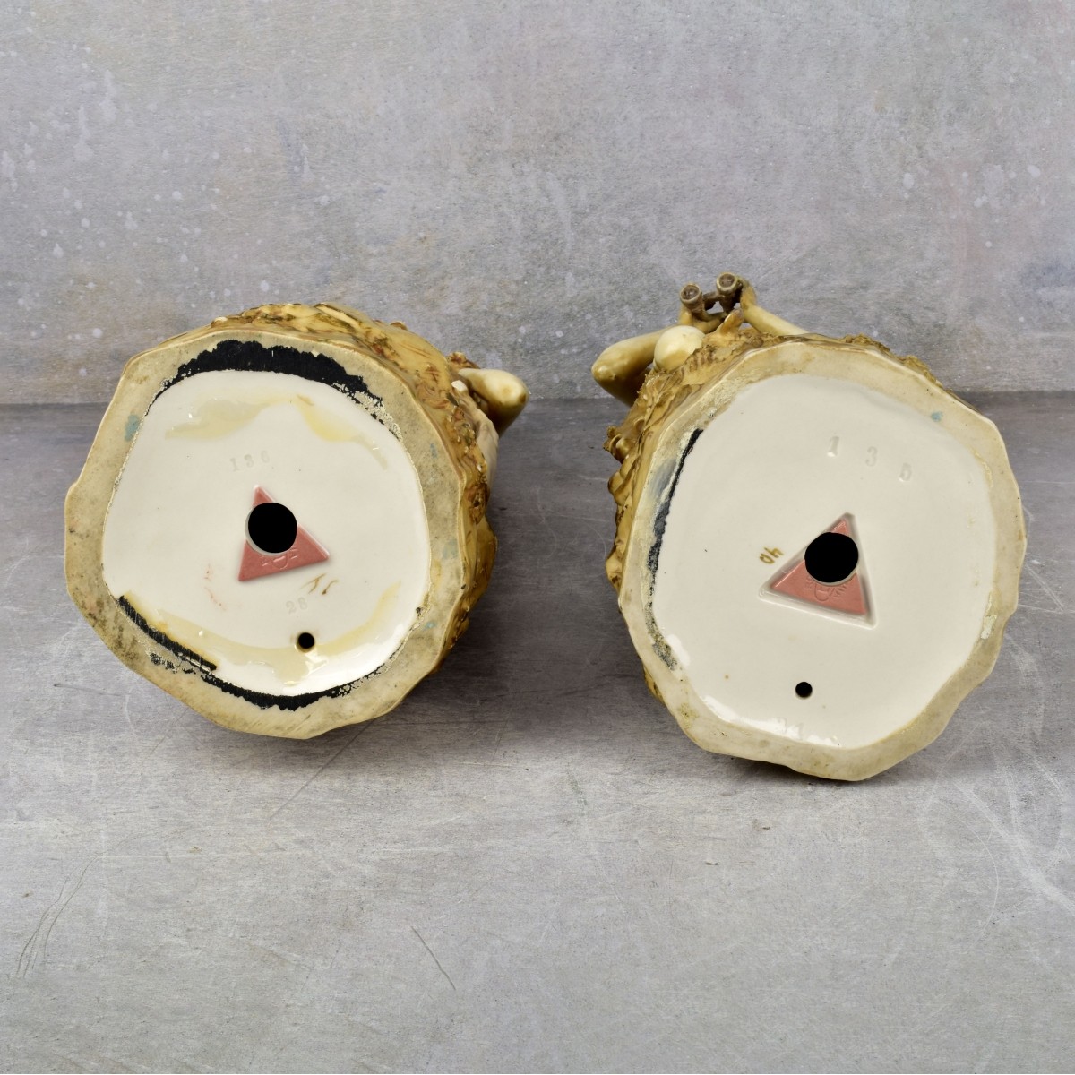 Antique Pair of Royal Dux Figures