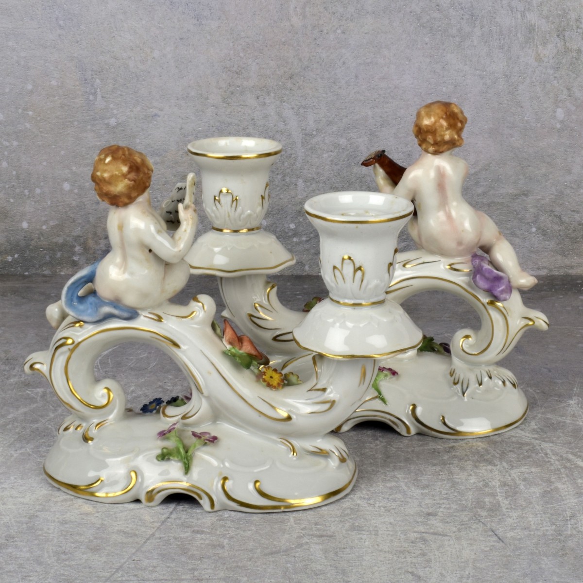 Antique German Von Schierholz Candlesticks