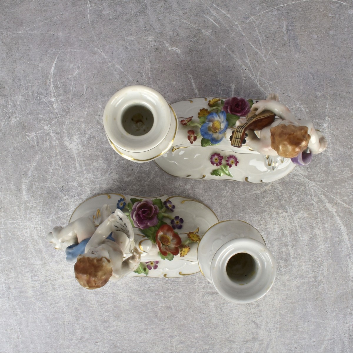 Antique German Von Schierholz Candlesticks