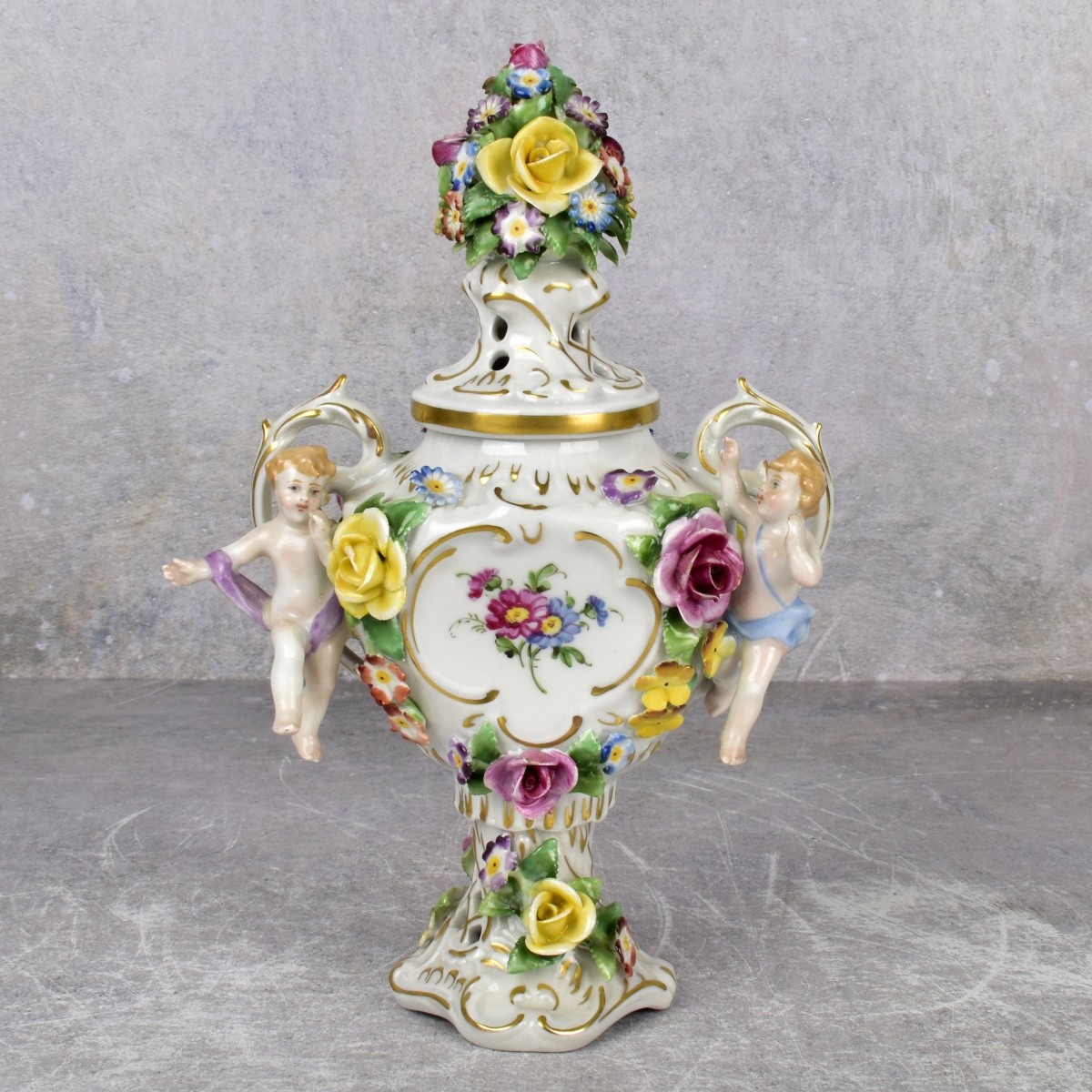 Antique German Von Schierholz Urn/Cover