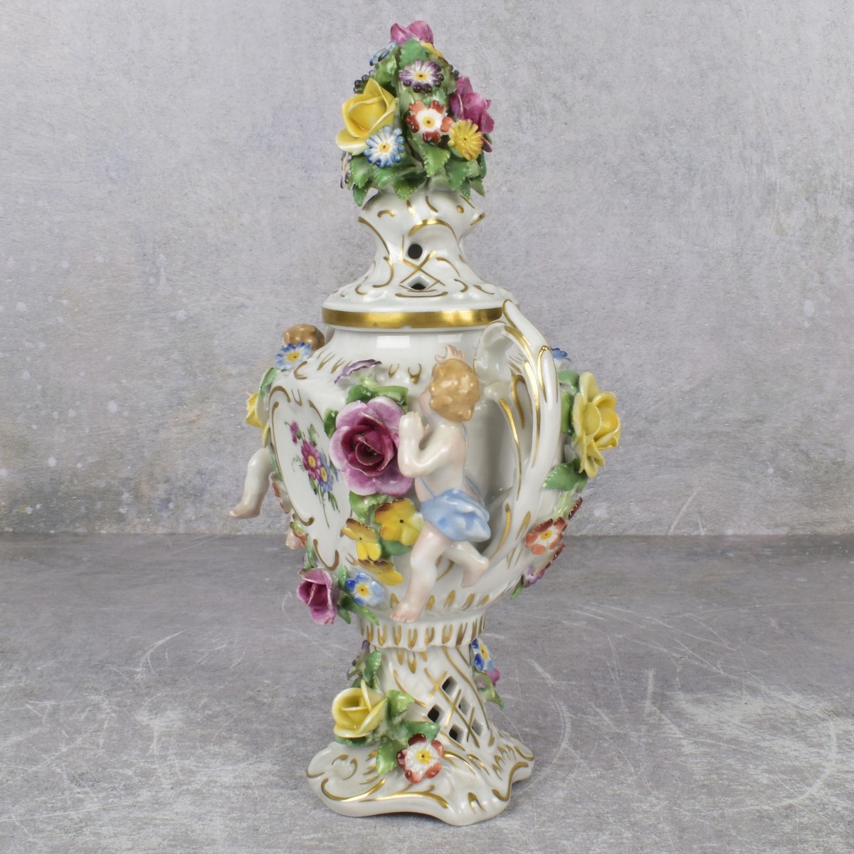 Antique German Von Schierholz Urn/Cover