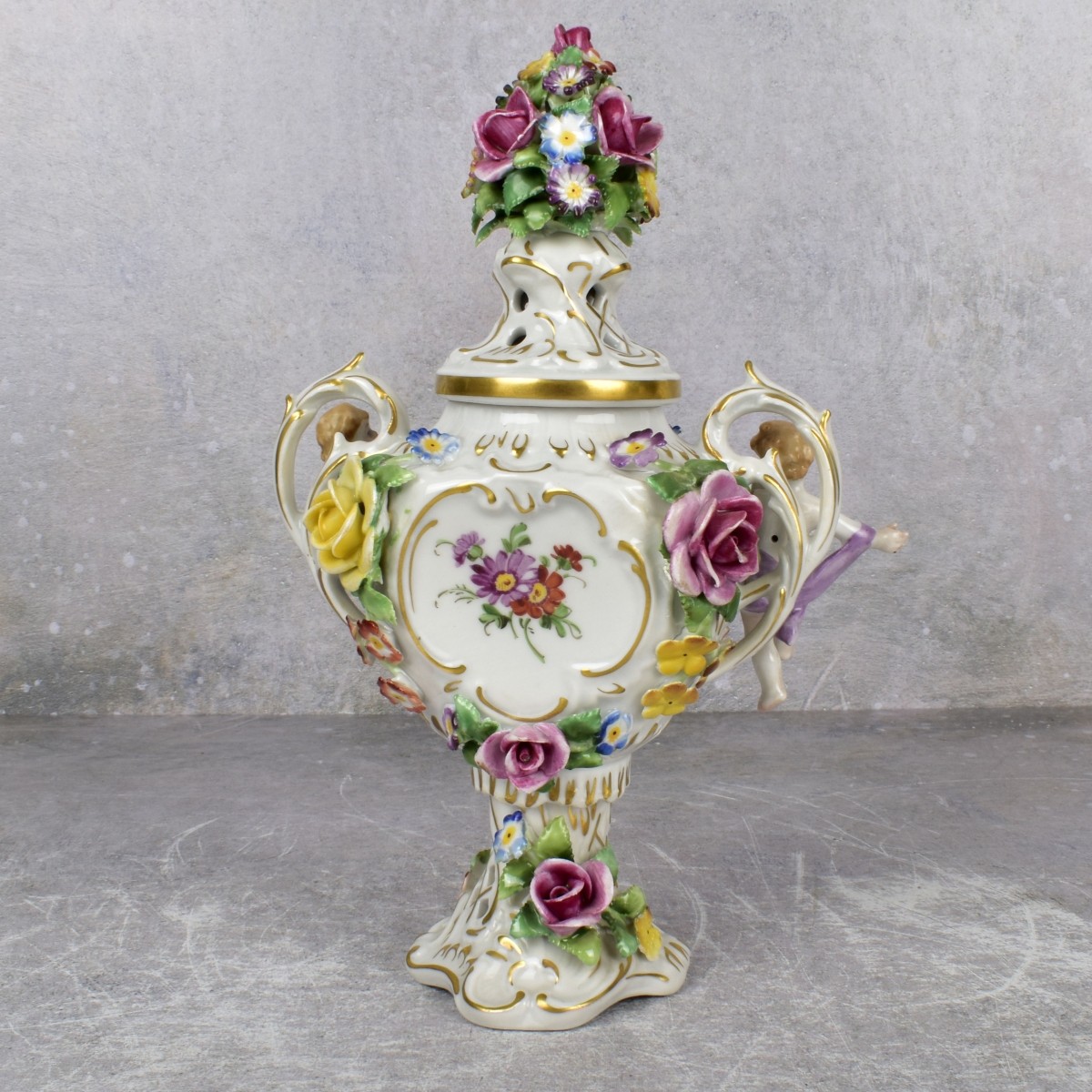 Antique German Von Schierholz Urn/Cover