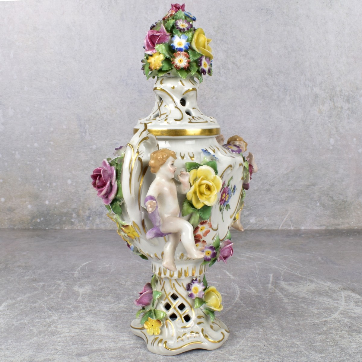 Antique German Von Schierholz Urn/Cover