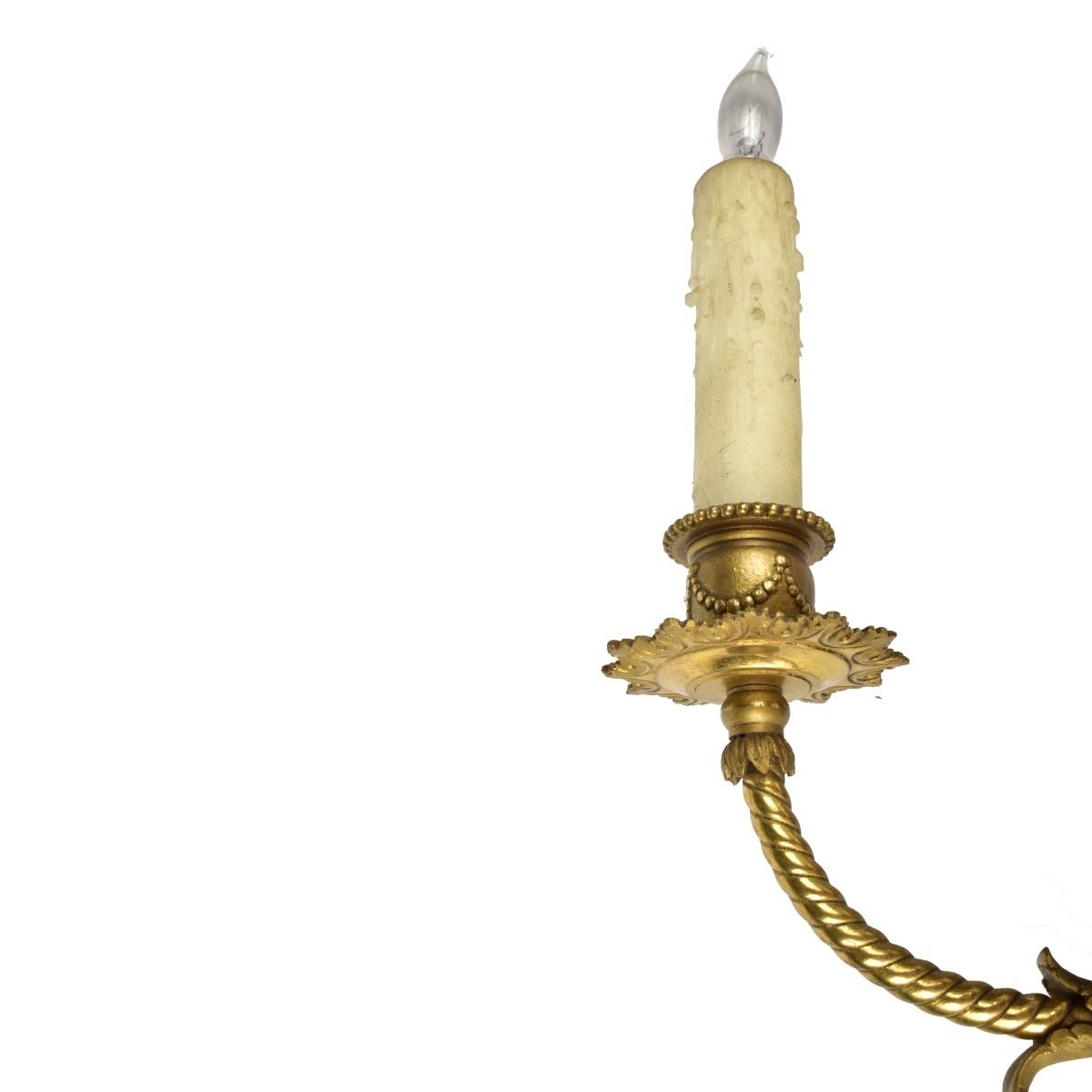 Pair of Louis XVI Style Bronze Sconces