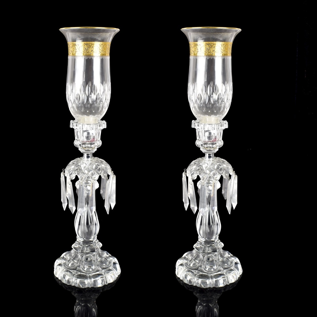 Vintage Pair of Hurricane Mantle Luster's