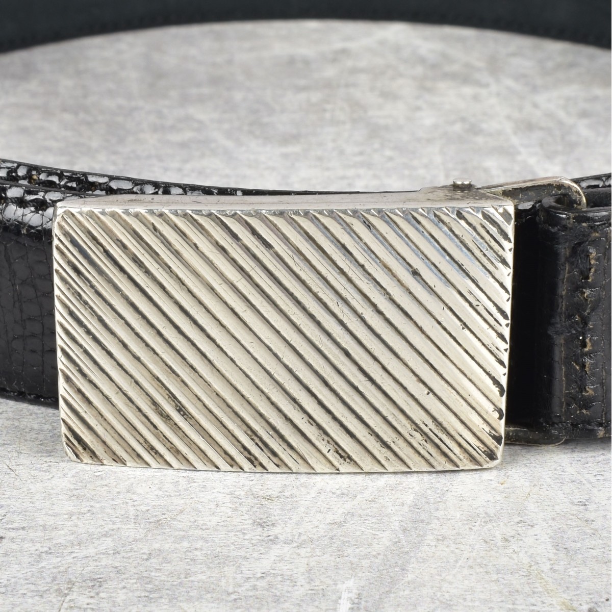 Vintage Men's Leather and Silver Belts