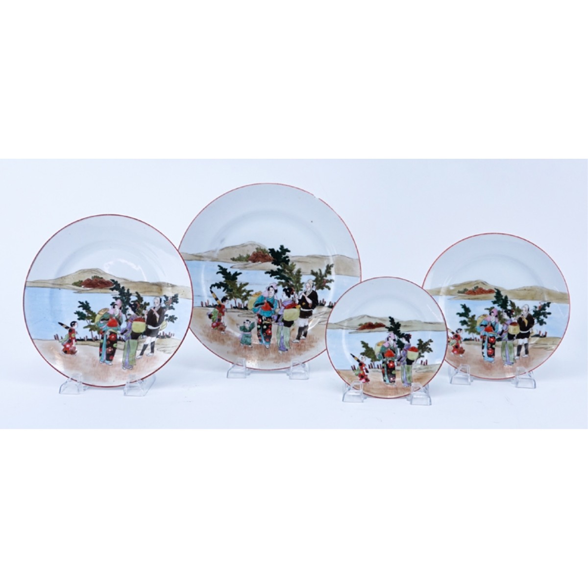 Japanese Kutani Porcelain Set