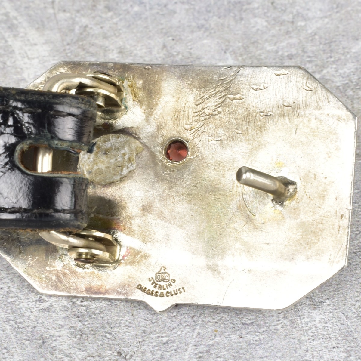 Vintage Men's Leather and Silver Belts