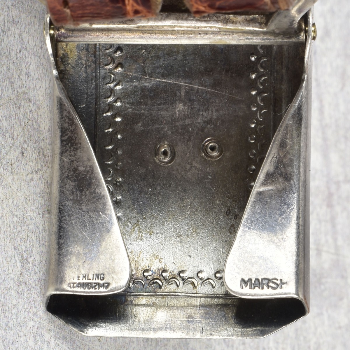 Vintage Men's Leather and Silver Belts