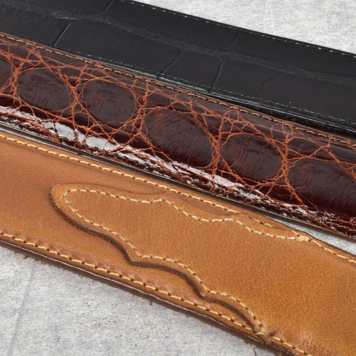 Vintage Men's Leather and Silver Belts